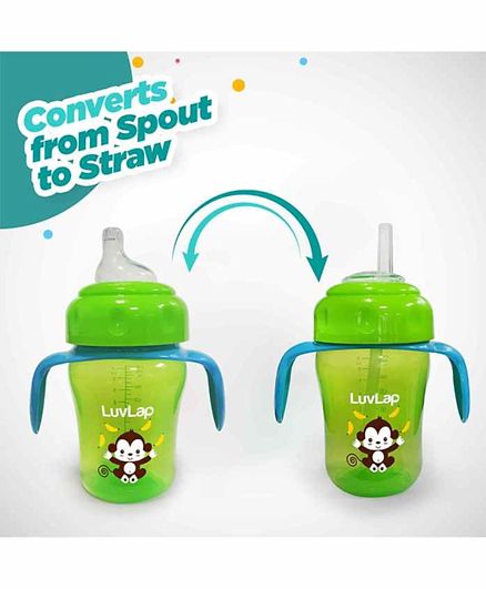 LuvLap Baby Sipper Cup Sipper Bottle Baby Cup & Straw Sipper Cup Mug Set Of  1