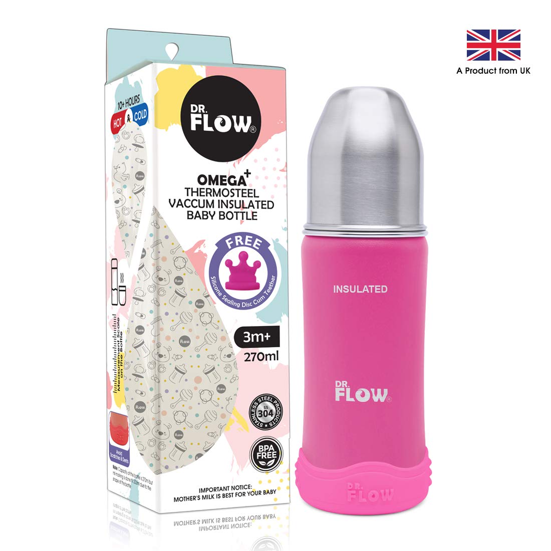 Dr.Flow-Omega-Insulated-ThermoSteel-Baby-Feeding-Bottle-with-Anti-Skid-Bumper-2
