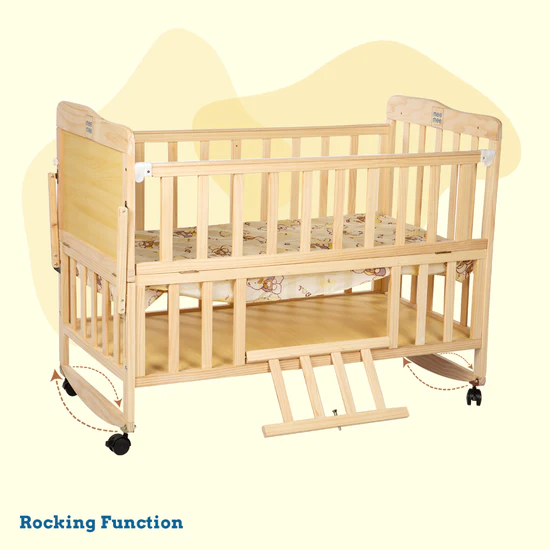 Mee Mee Baby Wooden Cot-Forever-Baby-Rocking-Function Mee-Mee-Baby-Wooden-Cot-Forever-Baby-Rocking-Function