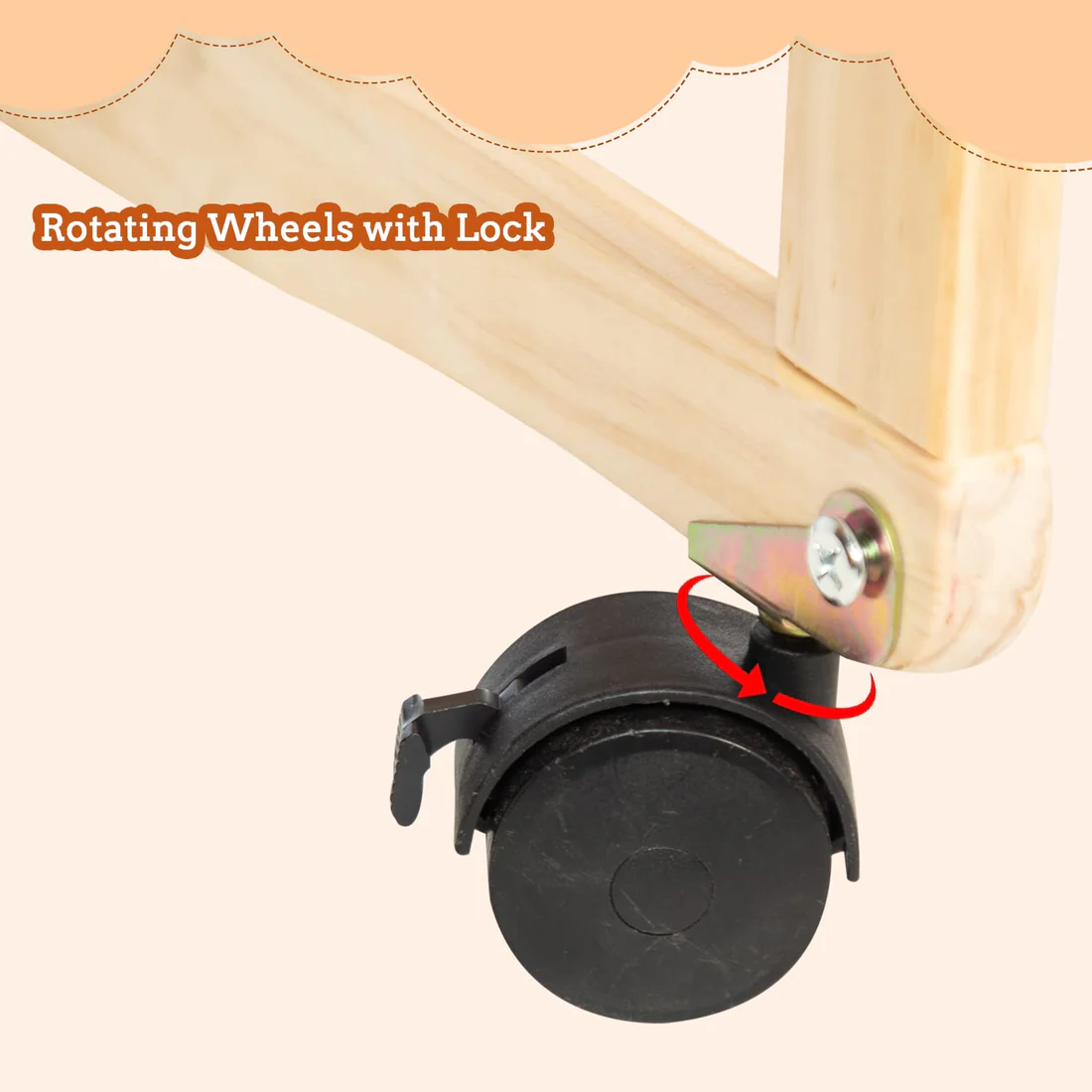 Mee Mee Baby Wooden Cot-Forever-Baby-Rotating-Wheels Mee-Mee-Baby-Wooden-Cot-Forever-Baby-Rotating-Wheels