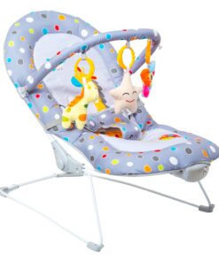 Mee-Mee-Vibrating-Soothing-Baby-Bouncer-Grey-ForeverBaby-Front