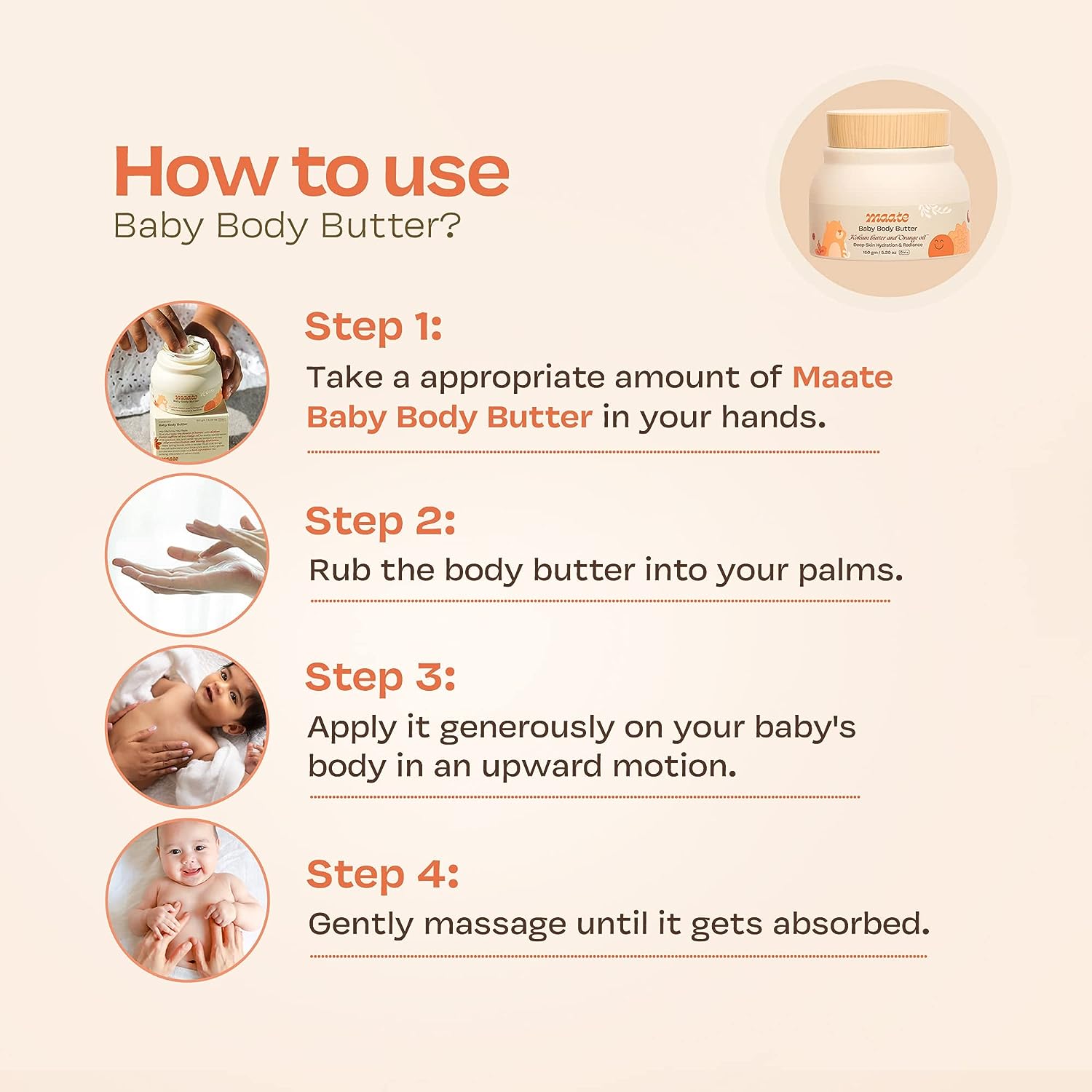 Maate Baby Body Butter-HowotUse-ForeverBaby