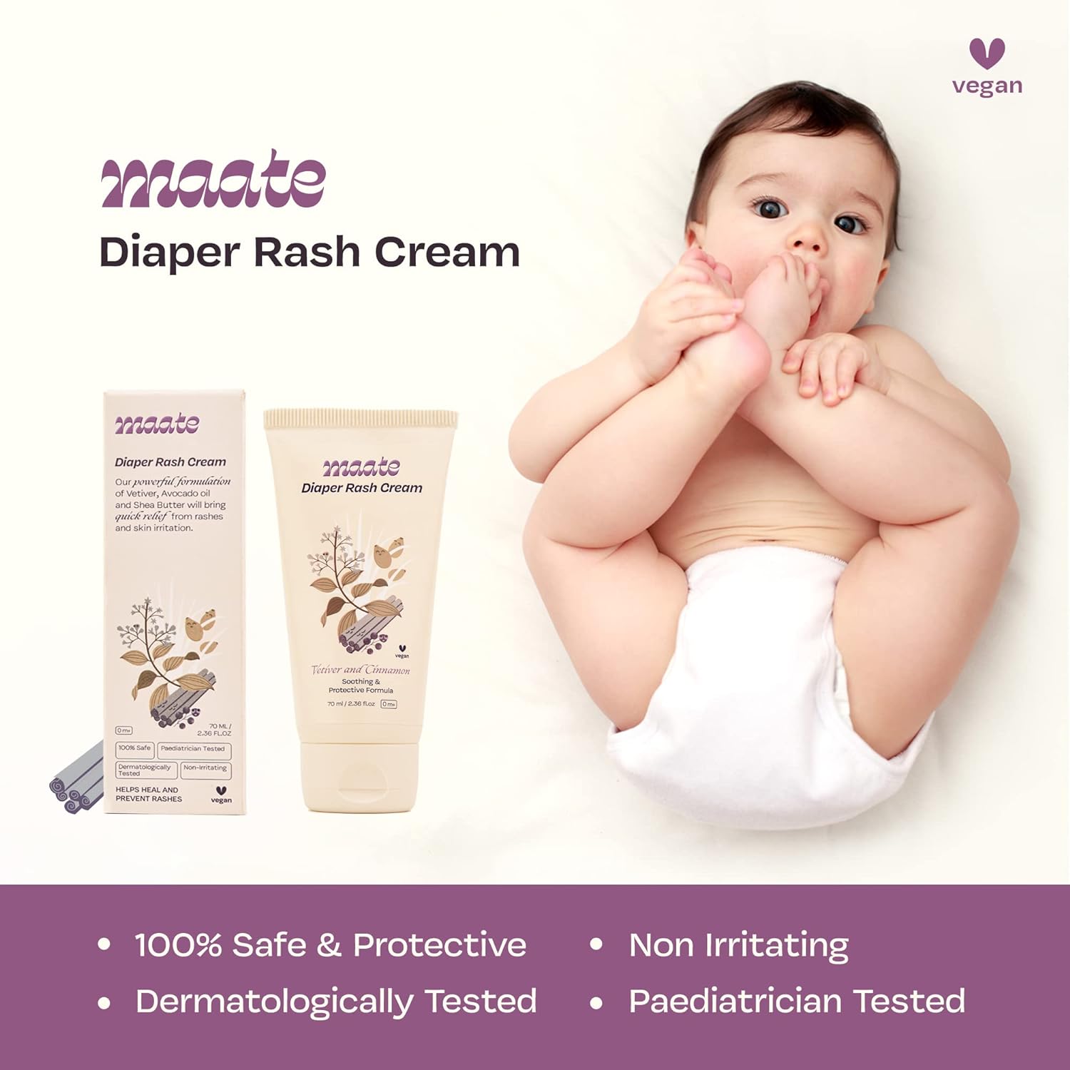 Maate Baby Diaper Rash Cream-Details-ForeverBaby