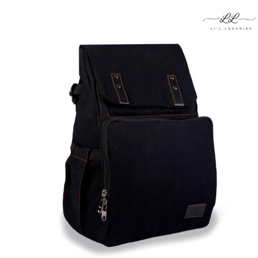 Forever Baby-Black Denim Diaper Bag Backpack