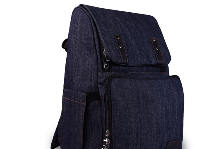 Forever Baby Blue Denim Baby Bag Backpack