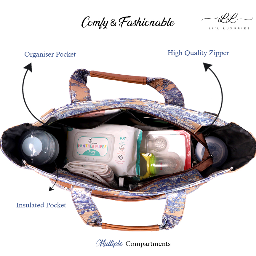 Forever Baby-Motherly Diaper Bag-Brown-Multiple compartments Forever Baby-Motherly Diaper Bag-Brown-Multiple compartments